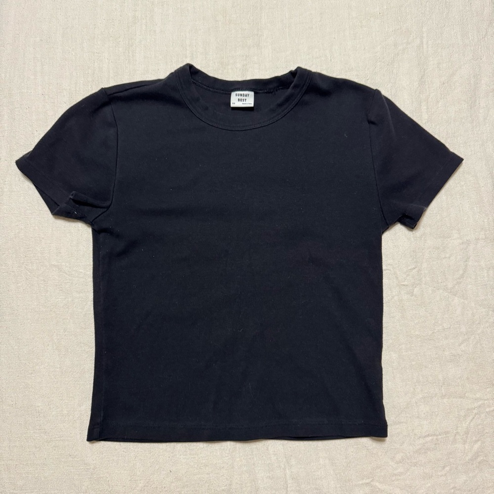 Sunday Best Black Short Sleeve Tee